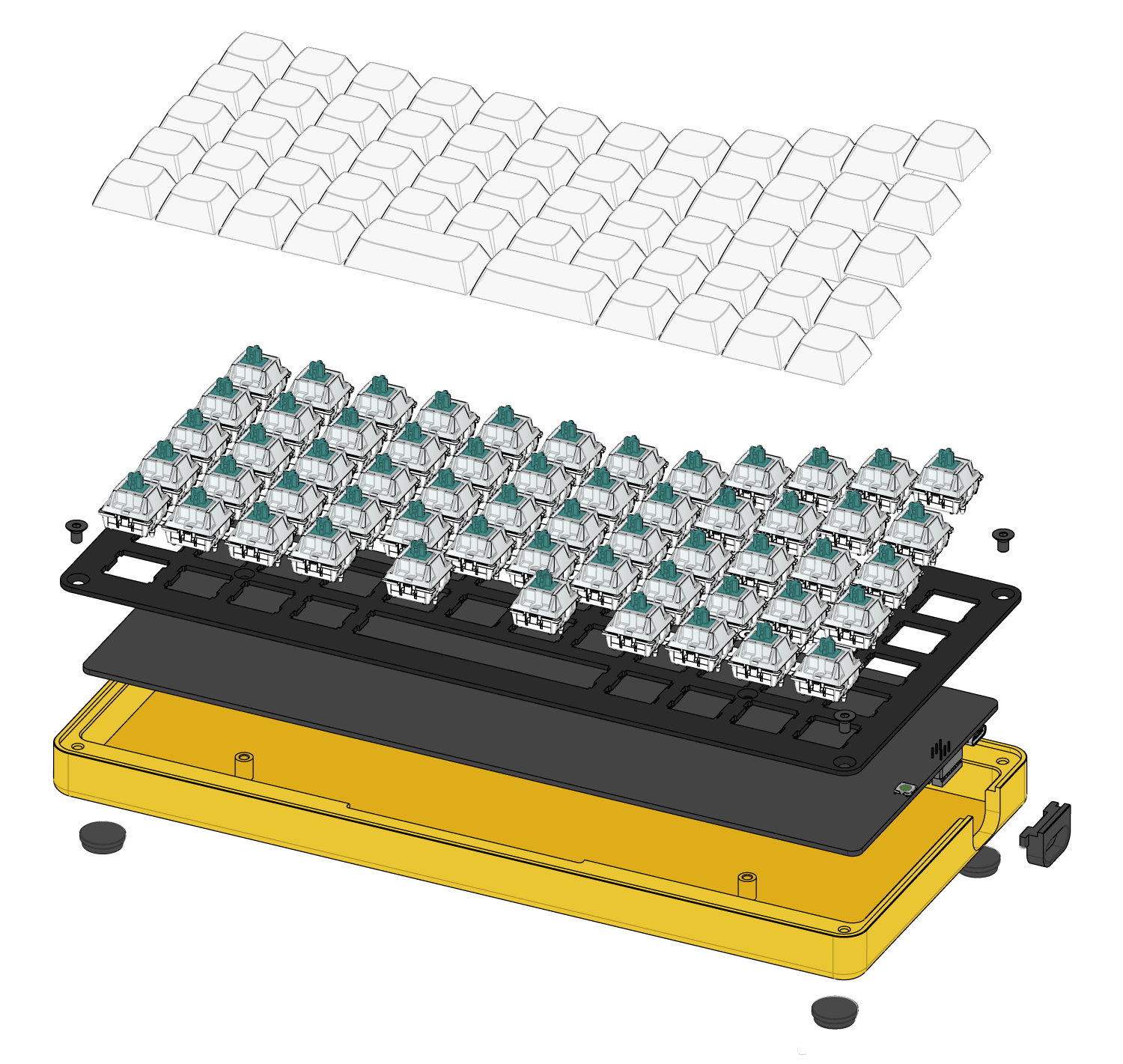 Picture of GK6 Yellow Mellow keyboard