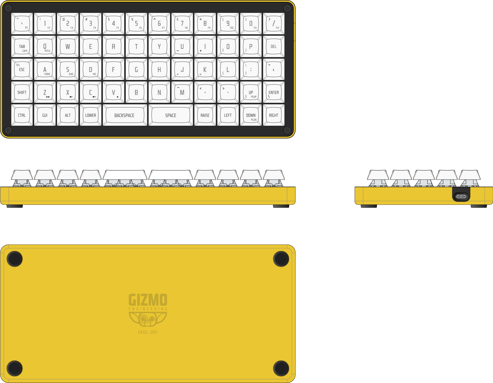 Picture of GK6 Yellow Mellow keyboard